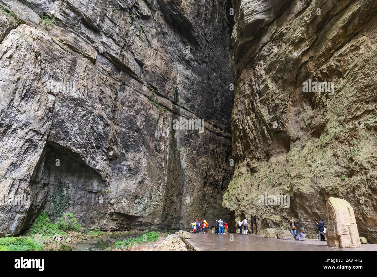 Trois Natural Bridges National Geopark (Tian Keng San Qiao) est classée au patrimoine mondial de Wulong à Chongqing, Chine. Banque D'Images