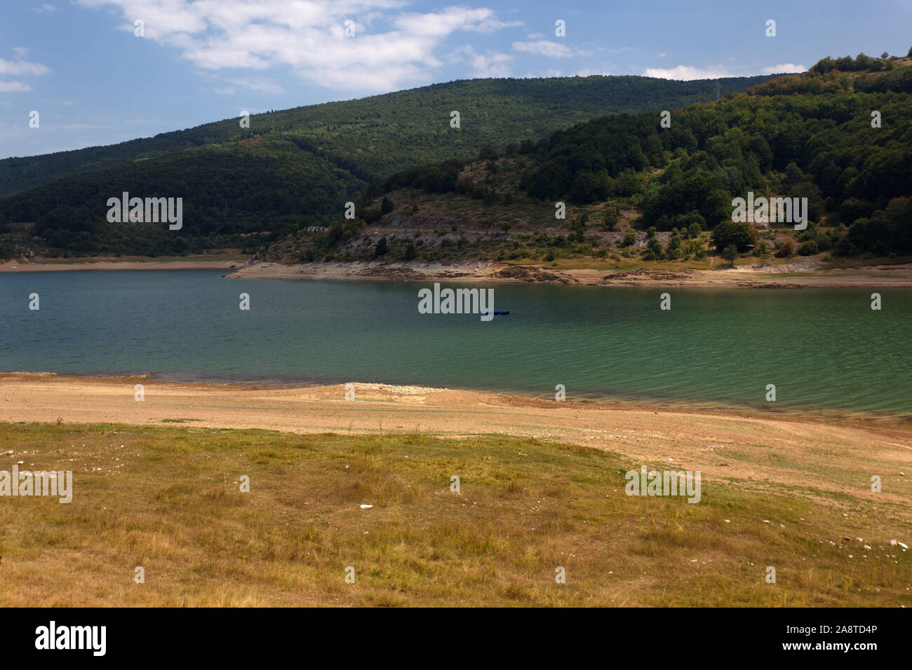 Le lac (réservoir), Parc national de Mavrovo en Macédoine Banque D'Images