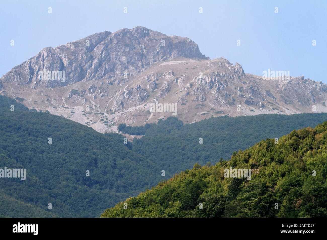 Les montagnes dans le parc national de Mavrovo, Macédoine Banque D'Images