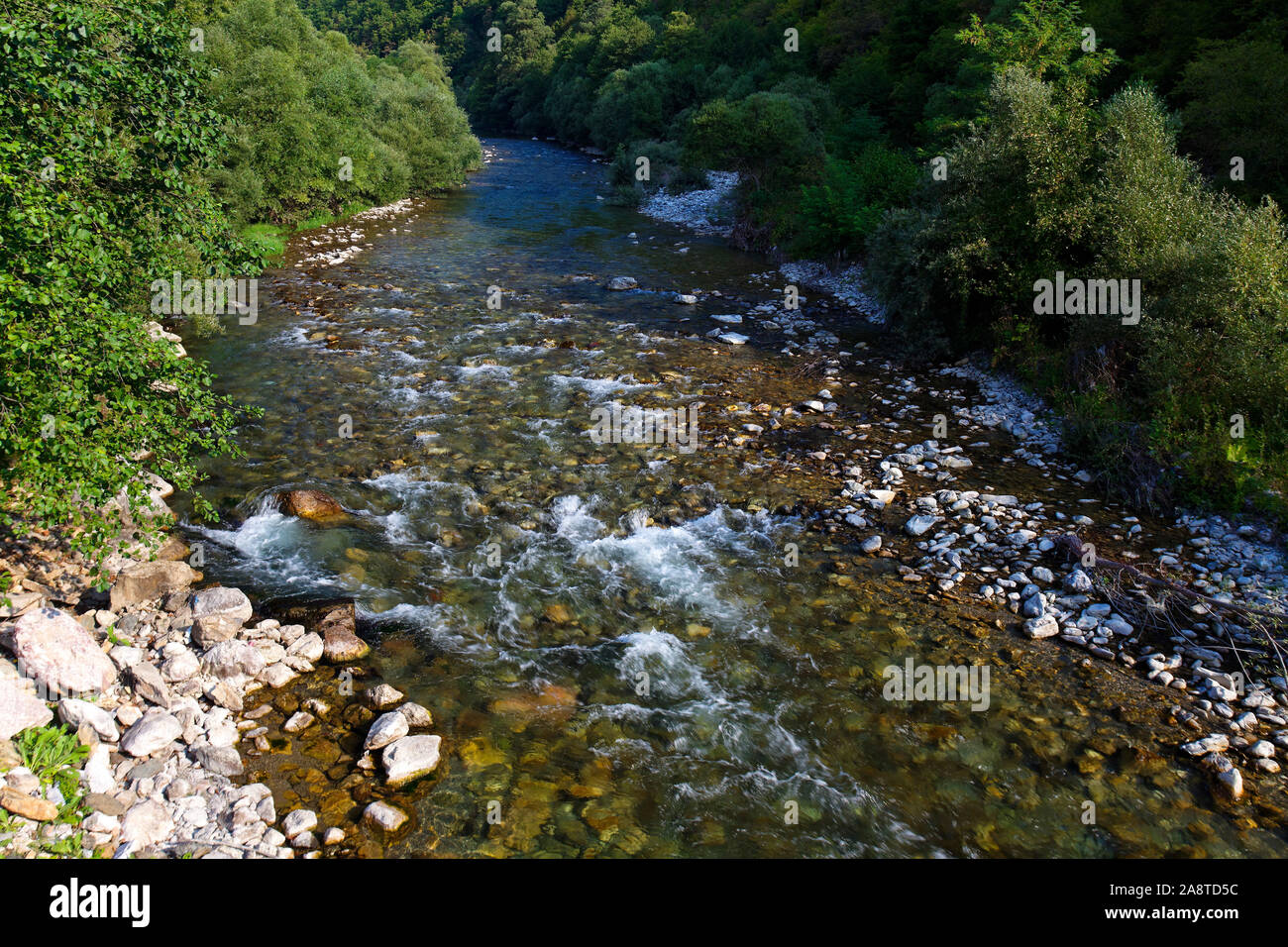 La rivière Radika, parc national de Mavrovo en Macédoine Banque D'Images