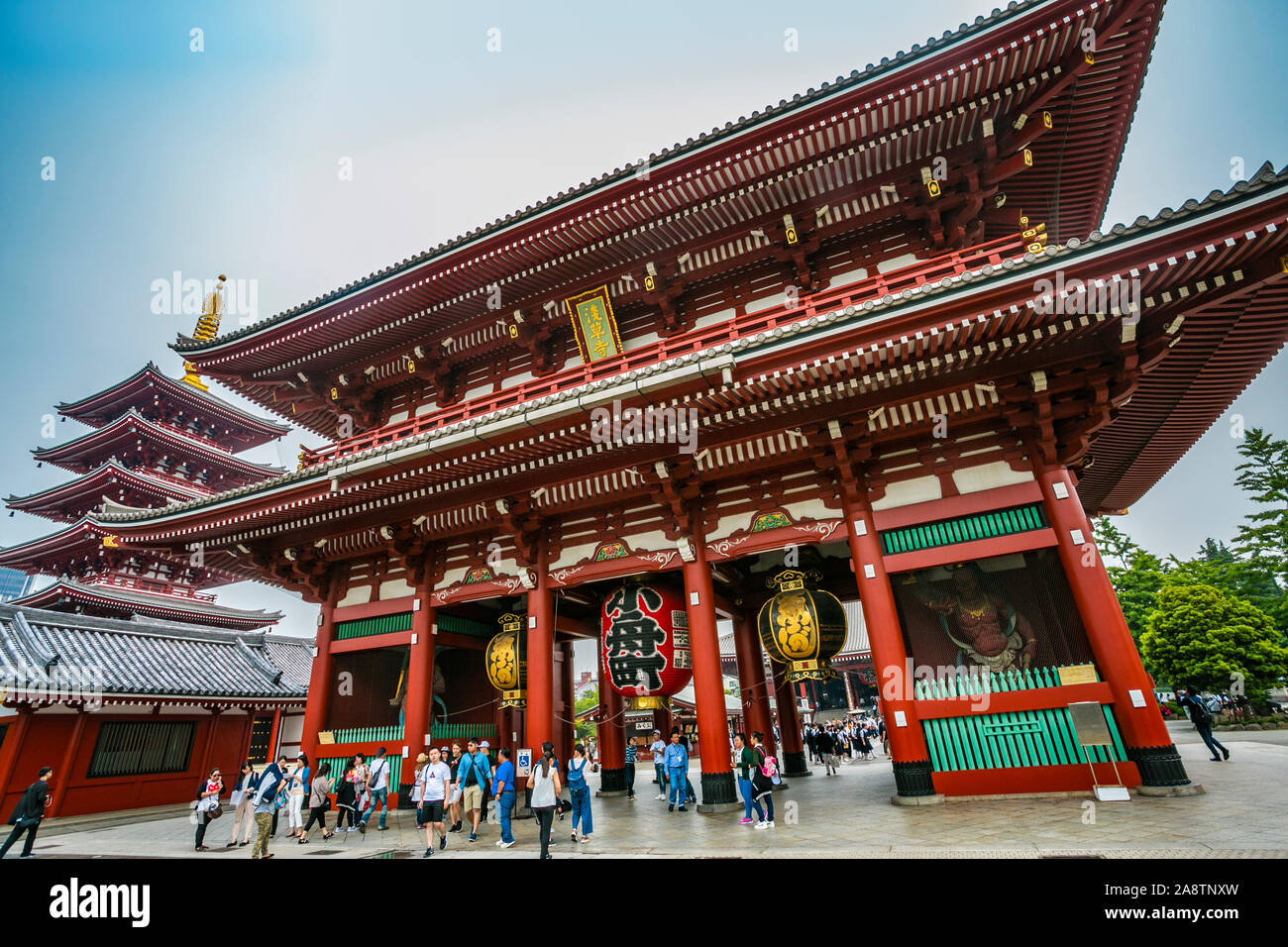 Temple bouddhiste Sensoji. Quartier d'Asakusa. Tokyo. Le Japon Banque D'Images