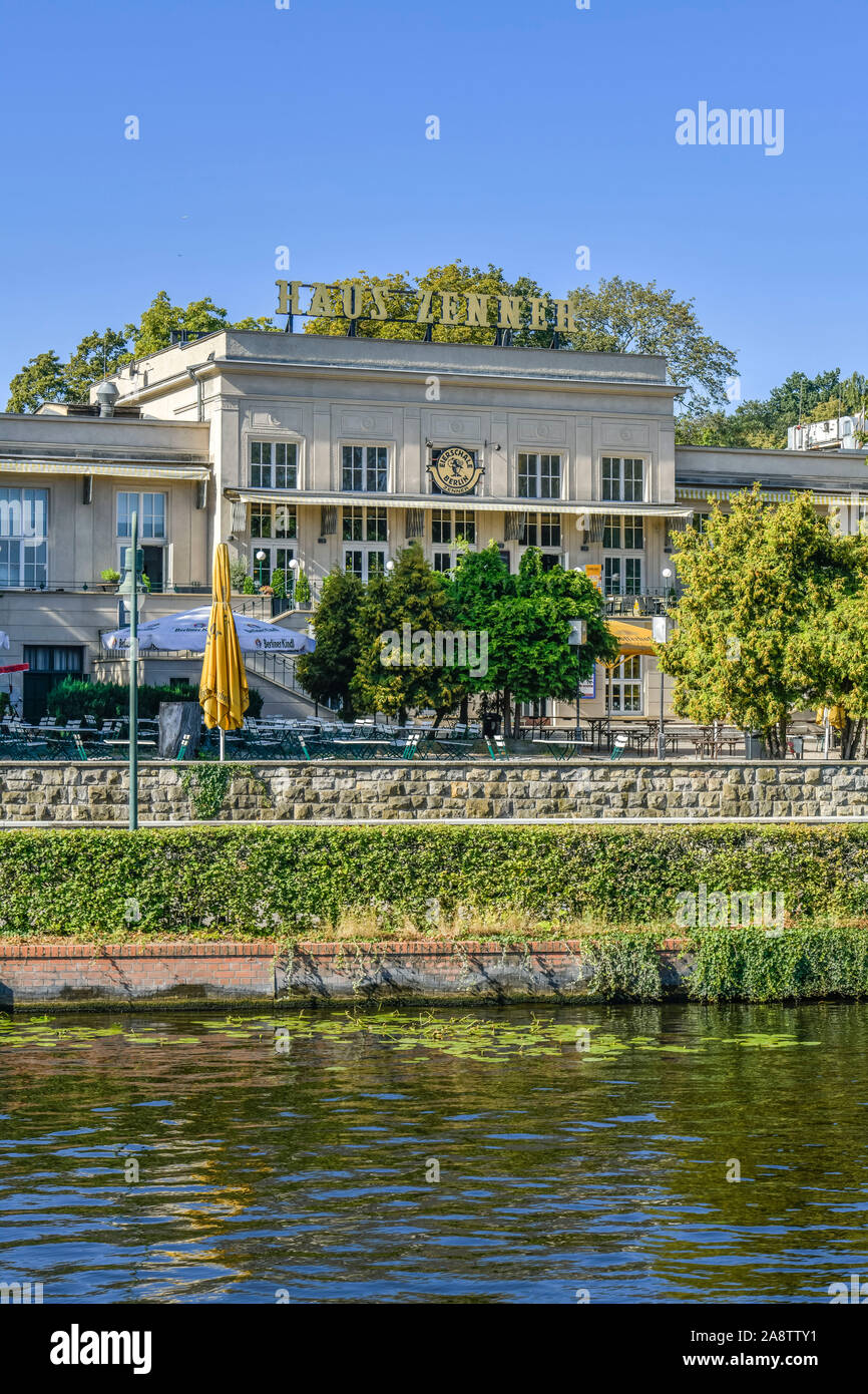 Haus Zenner Restaurant und Biergarten, Alt-Treptow, Treptow-Köpenick, Berlin, Deutschland Banque D'Images