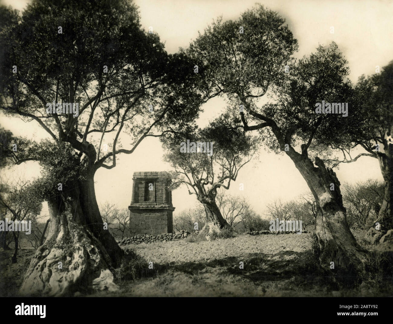 Tombe de Theron près de Porta Aurea, Agrigento, Italie 1950 Banque D'Images