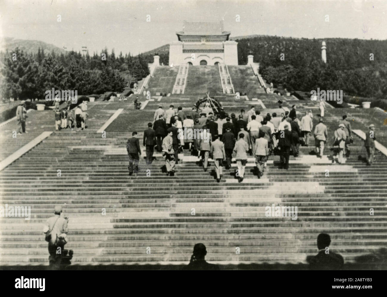 Dr. Sun Yat Sen Mausoleum, Najing, Chine 1940 Banque D'Images
