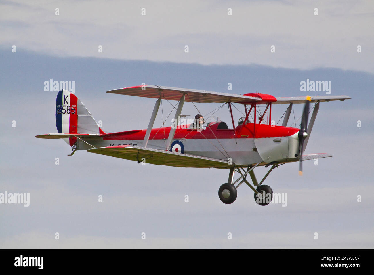 De Havilland Tiger Moth DH82A en vol Banque D'Images