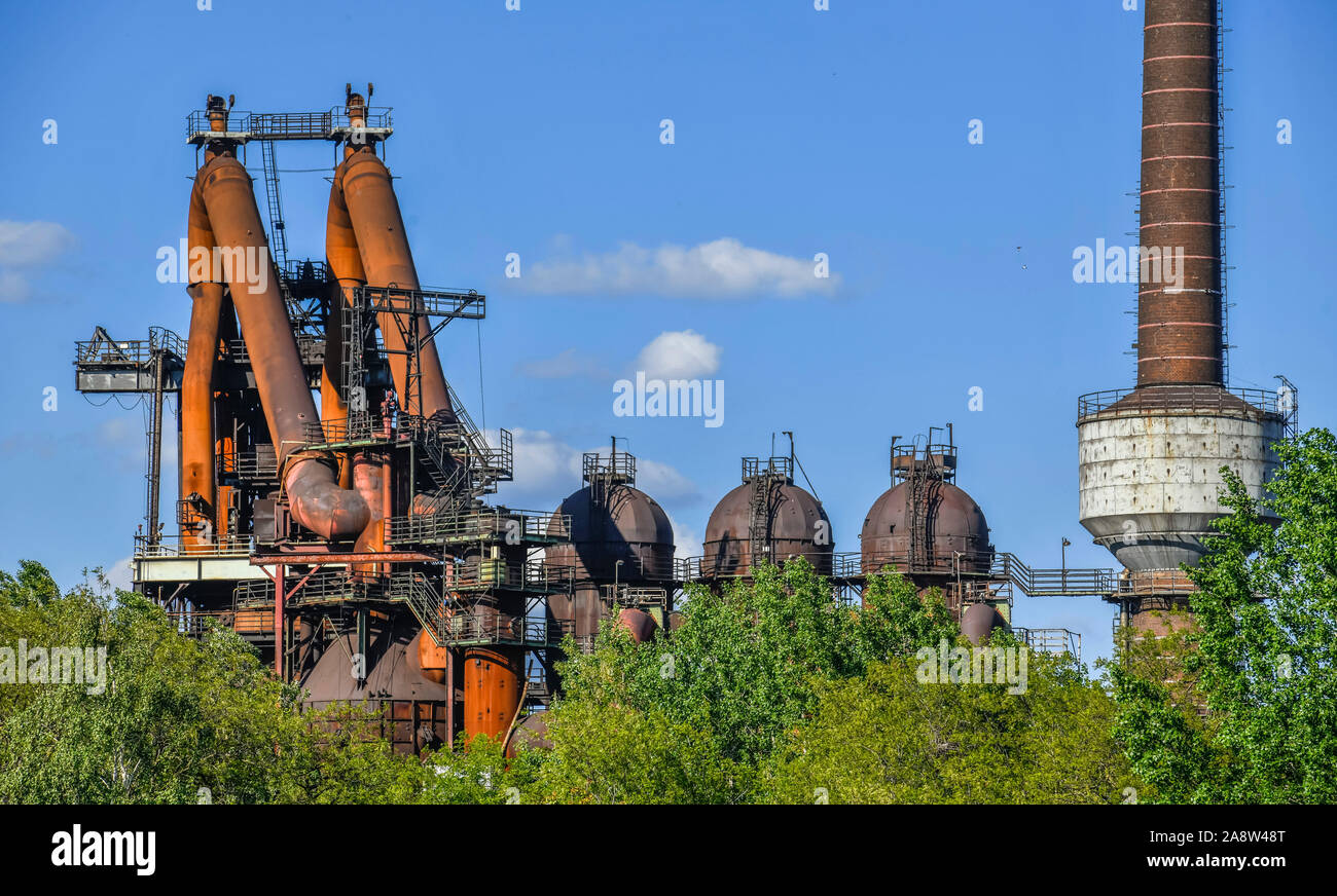 Hochofen Hüttenwerk, Arcelor Mittal, Eisenhüttenstadt, Brandebourg, Allemagne Banque D'Images