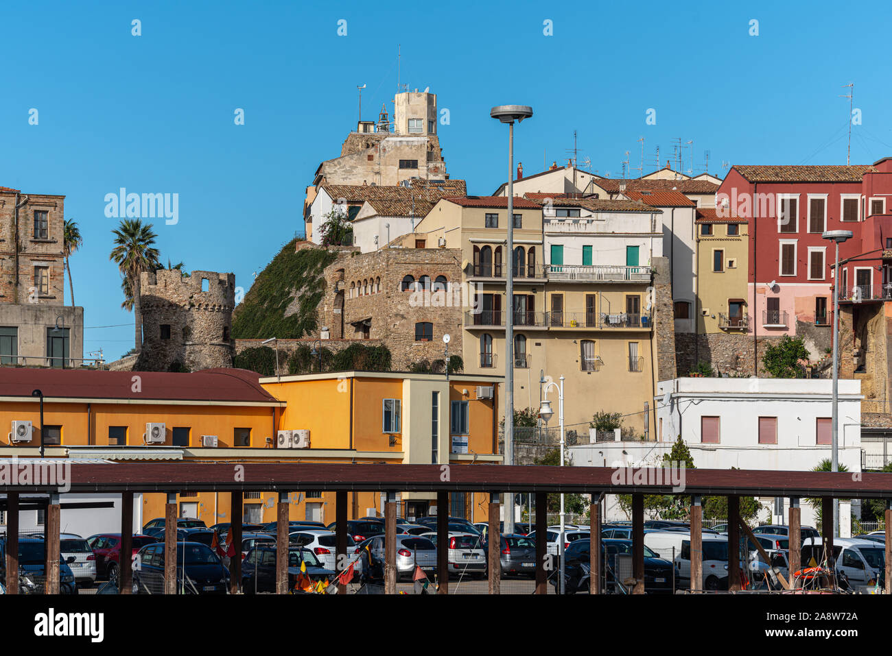 Village fortifié de la ville de Campobasso, Molise Banque D'Images