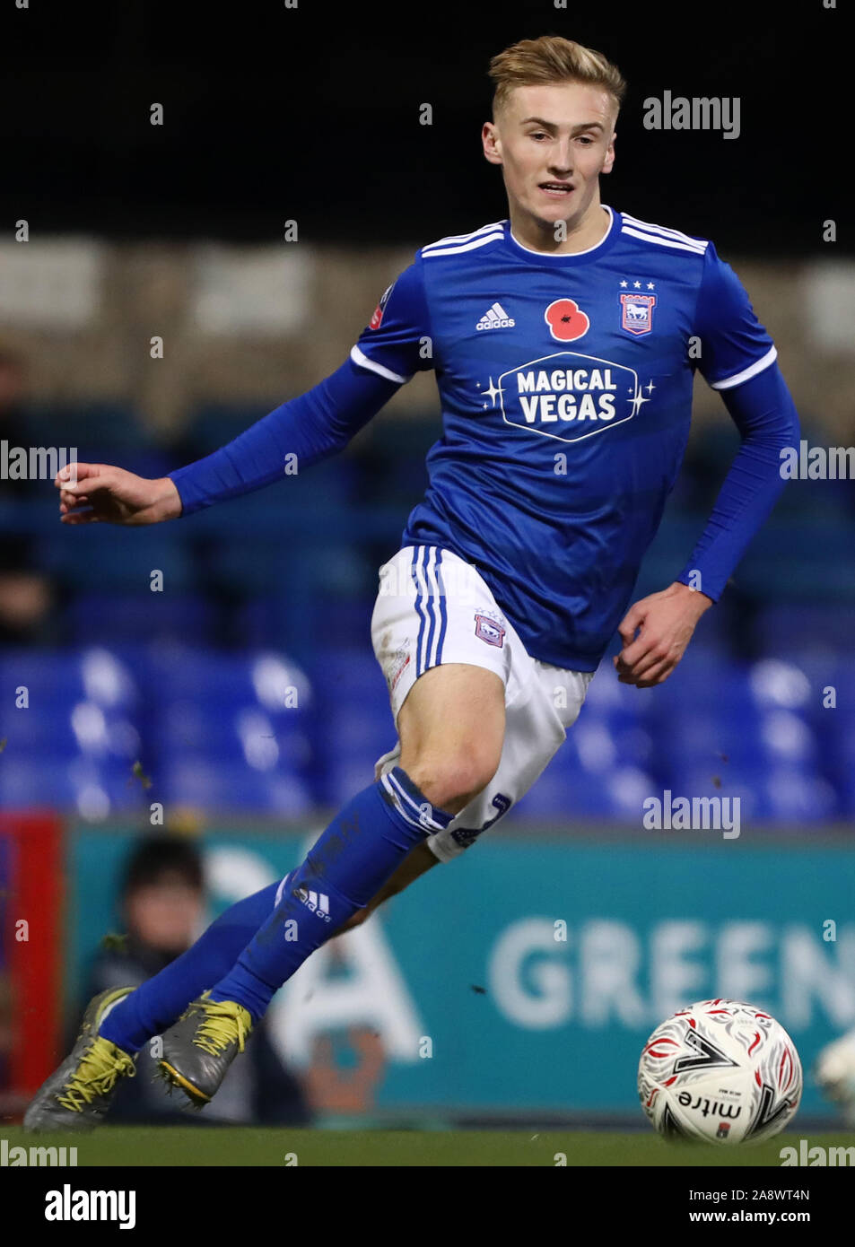 Flynn Downes d'Ipswich Town - Ipswich Town v Lincoln City, l'Unis FA Cup première ronde, Portman Road, Ipswich, Royaume-Uni - 9 novembre 2019 Editorial N'utilisez que des restrictions s'appliquent - DataCo Banque D'Images