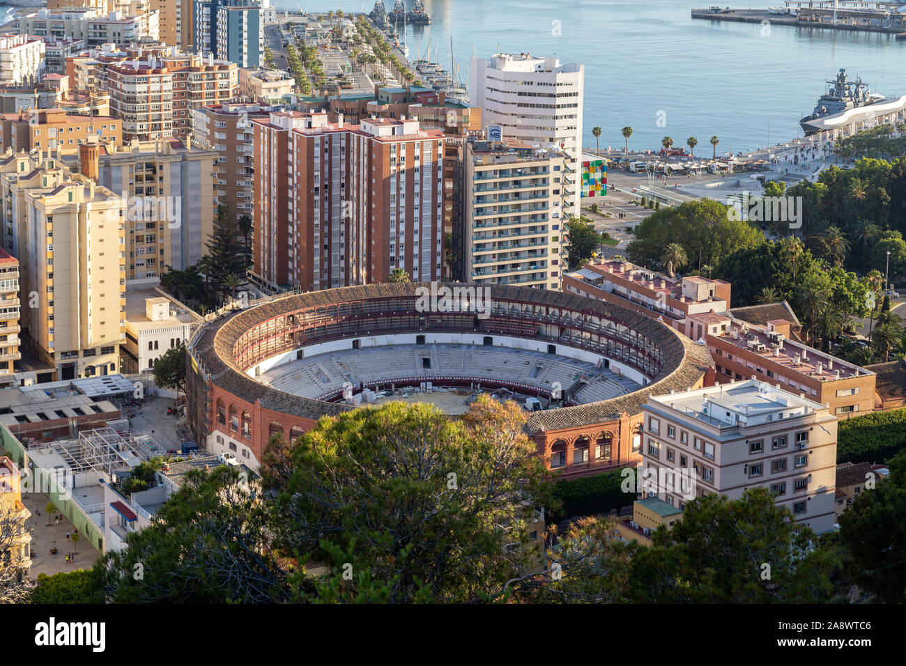Bull Ring la Malagueta à Malaga, Espagne Banque D'Images