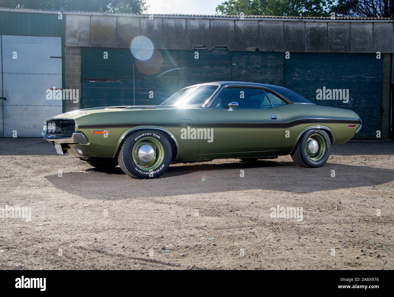 1970 Dodge Challenger 440 Six Pack classic American muscle car Banque D'Images