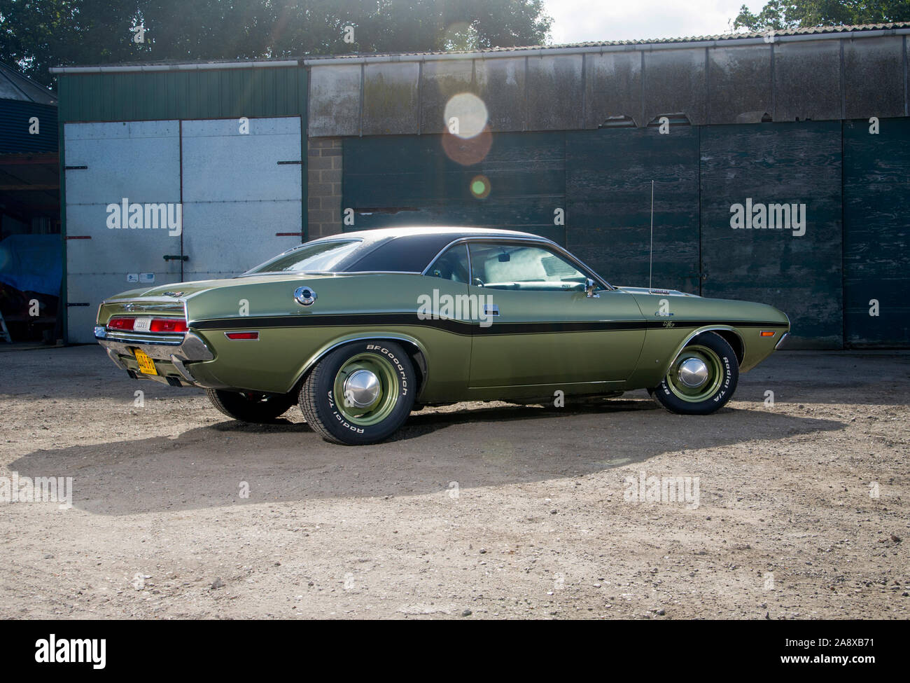 1970 Dodge Challenger 440 Six Pack classic American muscle car Banque D'Images