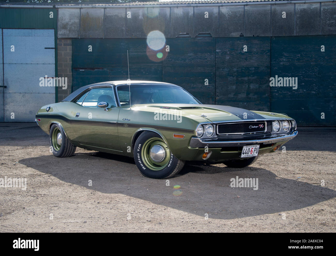 1970 Dodge Challenger 440 Six Pack classic American muscle car Banque D'Images