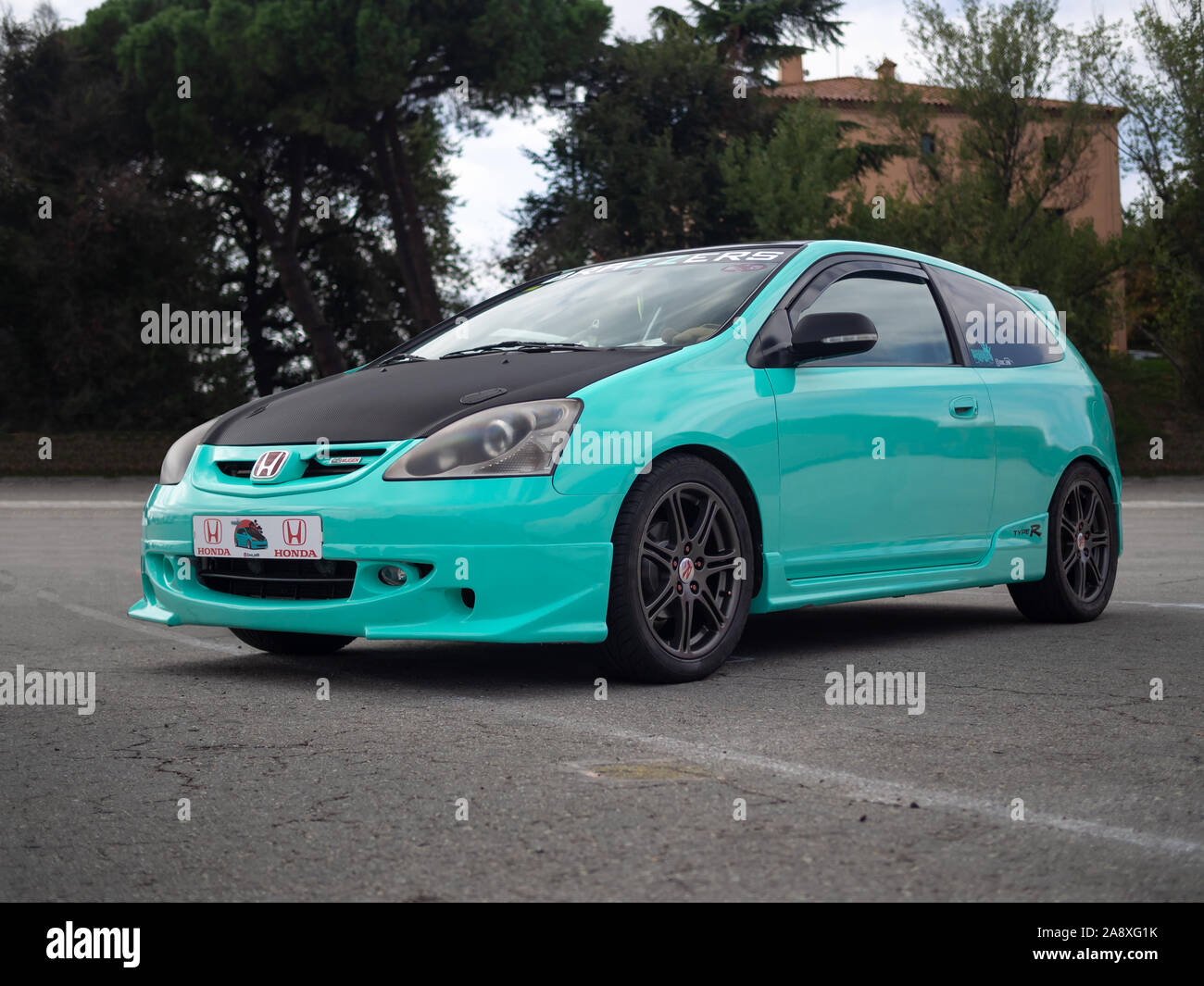 MONTMELO, ESPAGNE-29 septembre 2019 : 2000 EP3 Honda Civic Type R à hayon (septième génération, UE/ES/EP/EM) Banque D'Images