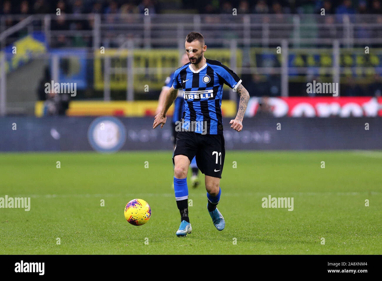 Milano, Italie. 09 Novembre 2019. Italien de série A. Internazionale FC vs FC Hellas Vérone. Marcelo Brozovic du FC Internazionale. Banque D'Images