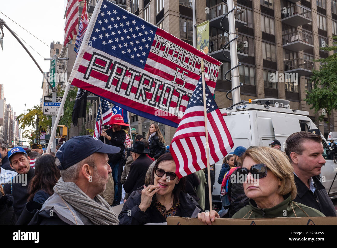 New York, NY, USA. 11Th Nov, 2019. Les anciens combattants de la ville de  New York Day Parade, aujourd'hui, marquant le 100e anniversaire de l' armistice se terminant les combats de la première