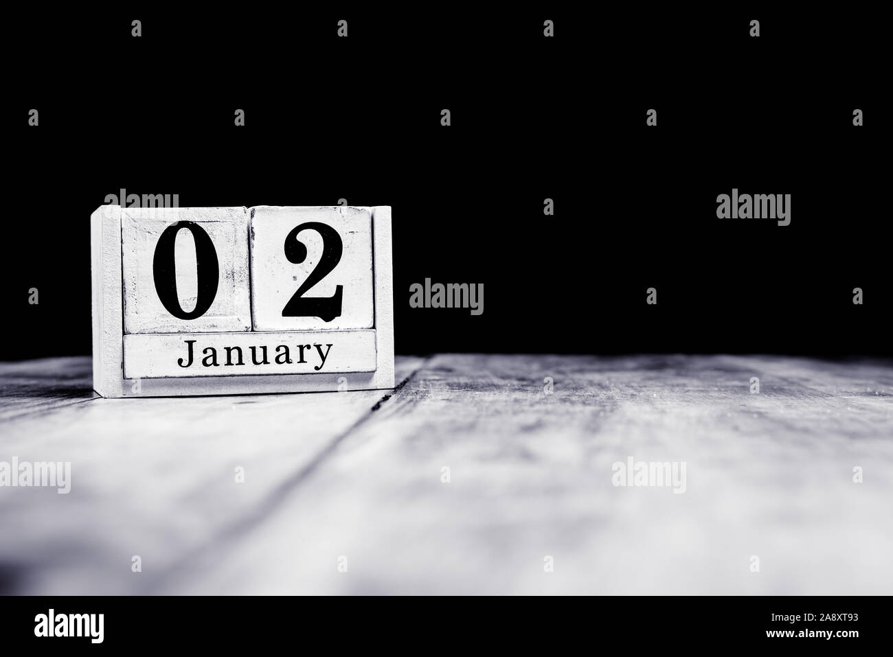 2 janvier, 2 janvier, deuxième de janvier, mois du calendrier ...