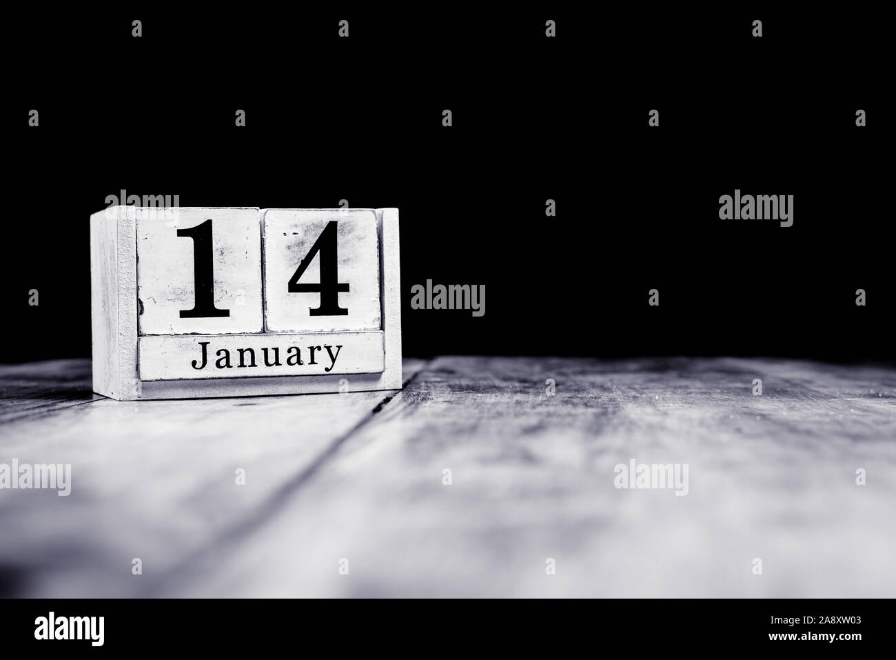 14 Janvier 14 Janvier 14e De Janvier Mois Du Calendrier Date Anniversaire Ou D Anniversaire Ou Photo Stock Alamy