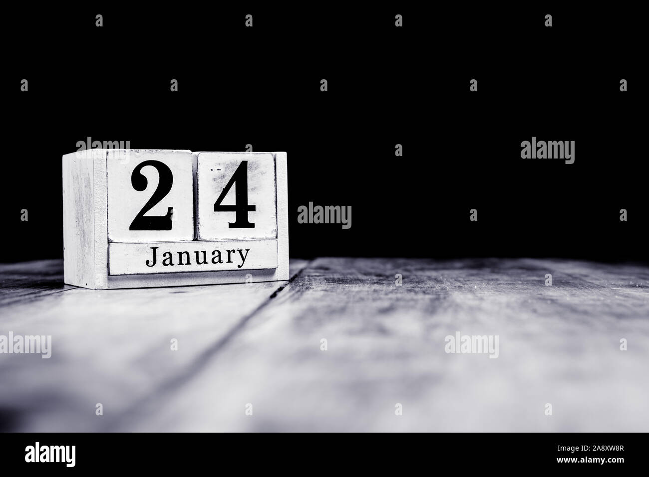 24 janvier, 24 janvier, Vingt quatrième de janvier, mois du calendrier - date ou anniversaire ou anniversaire Photo Stock - Alamy