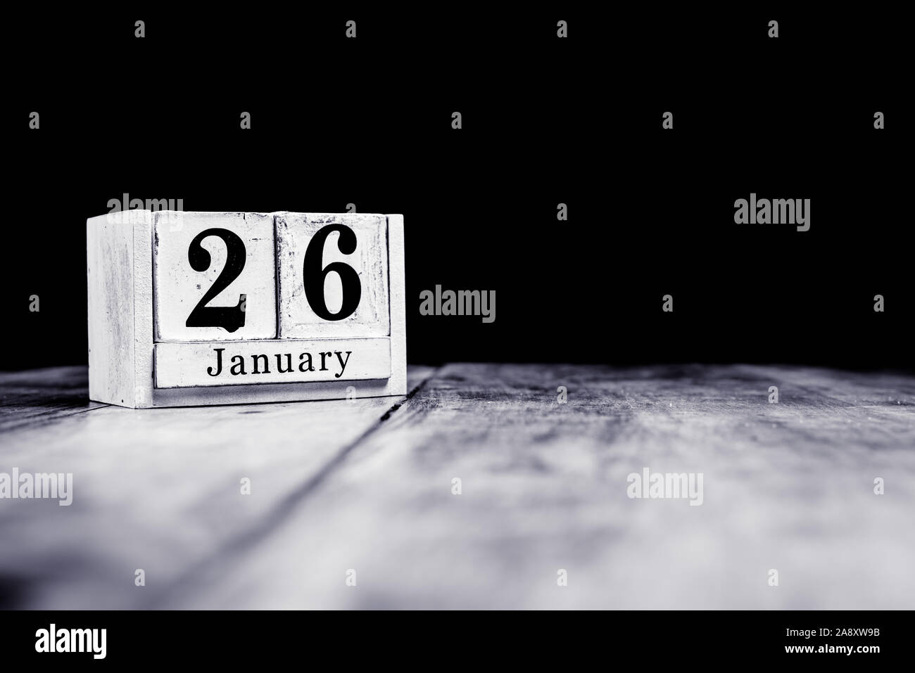 26 janvier, 26 janvier, vingt sixième de janvier, mois du calendrier - date anniversaire ou d'anniversaire ou Photo Stock - Alamy