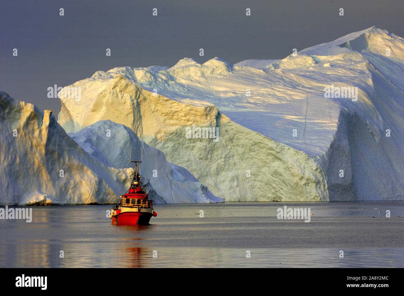 Fischerboot, Groenland, Banque D'Images