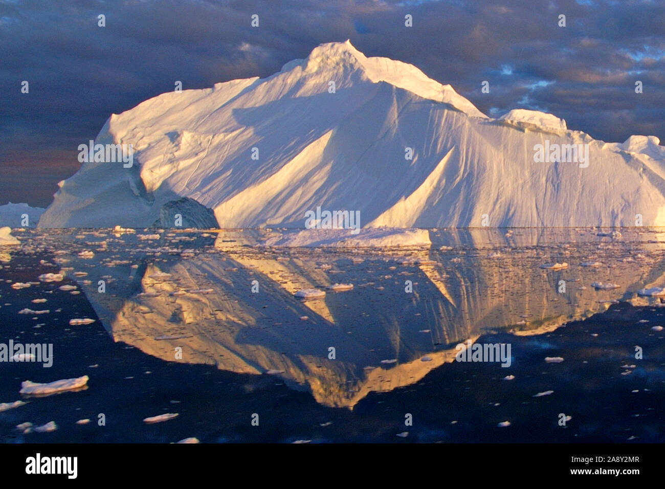 Typische Landschaft im Abendlicht Eisberg - Banque D'Images
