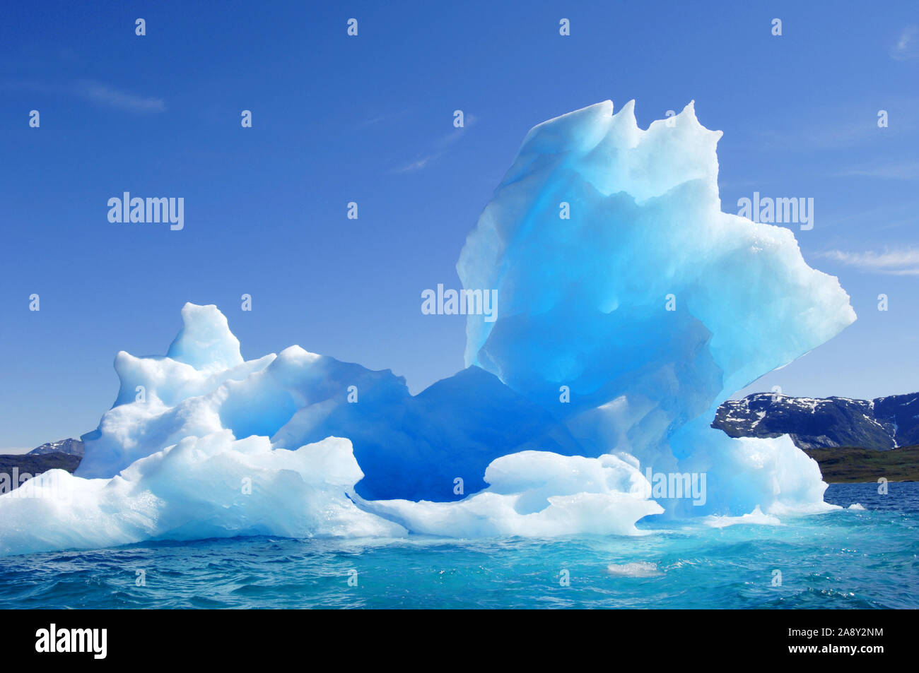 Groenland, Blaues Eis Banque D'Images