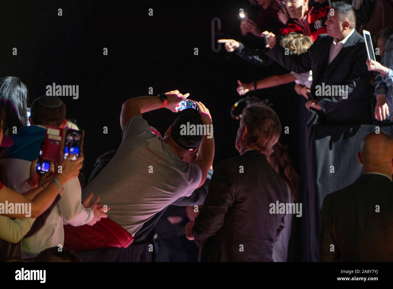 O2, Londres, Royaume-Uni. 11 novembre 2019. Soirée finale ATP Nitto match simple, Rafael Nadal (ESP) (1) vs Alexander Zverev (GER) (7). Credit : Malcolm Park/Alamy Live News. Banque D'Images