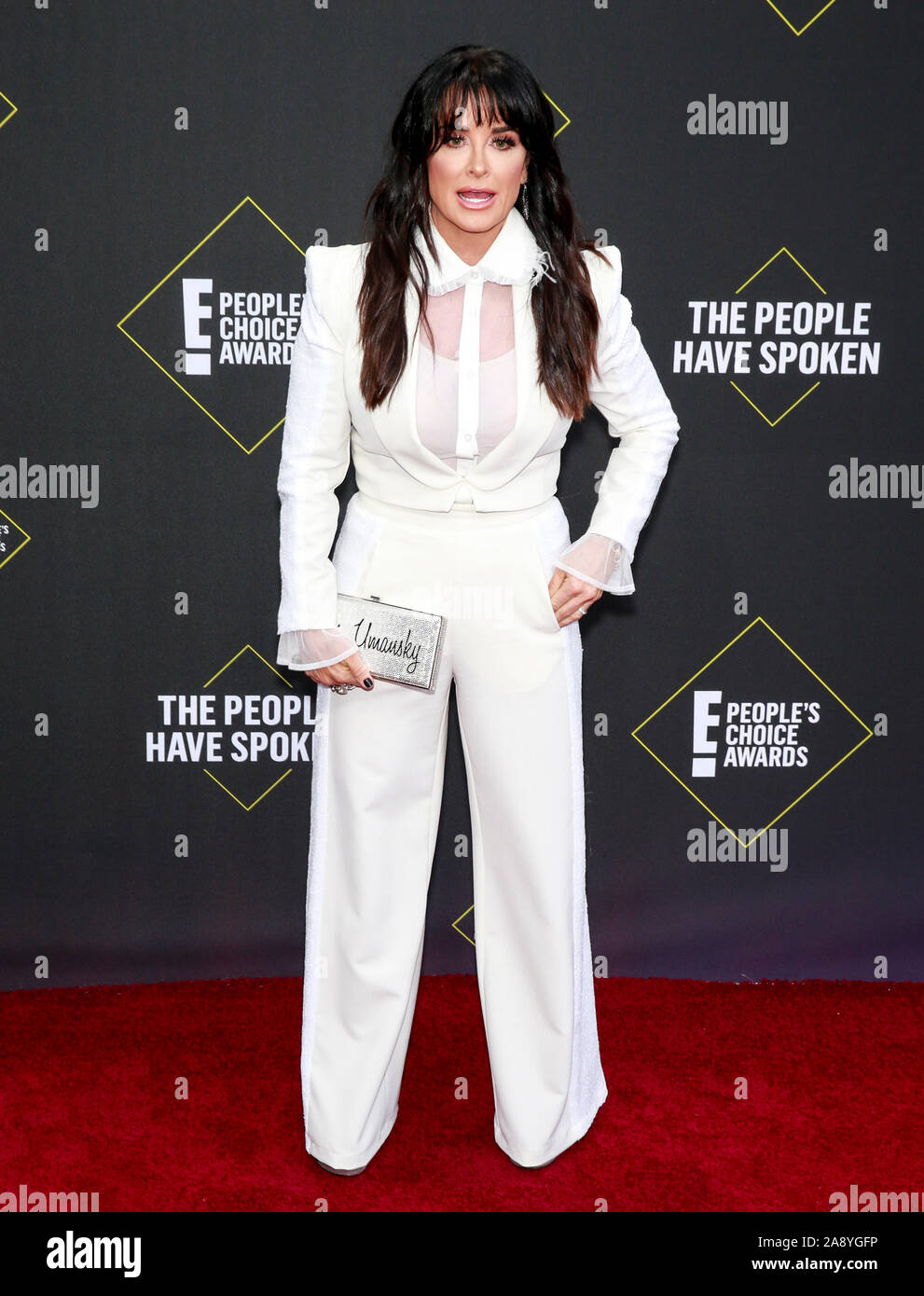 Santa Monica, CA, USA - 10 Nov 2019 : Kyle Richards assiste à la 45e People's Choice Awards au Barker Hanger Banque D'Images