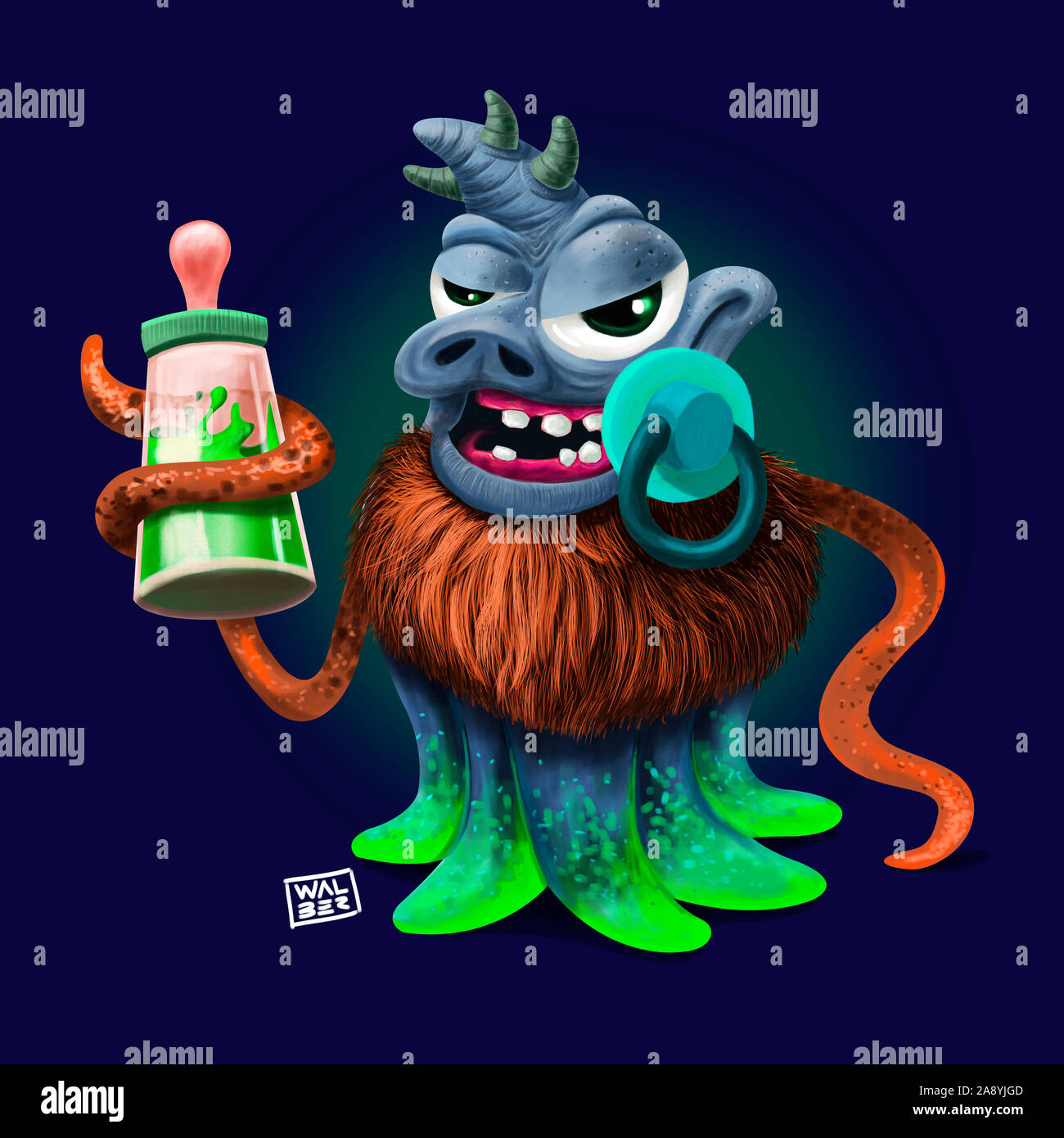 Un Bebe Alien Smiling Photo Stock Alamy