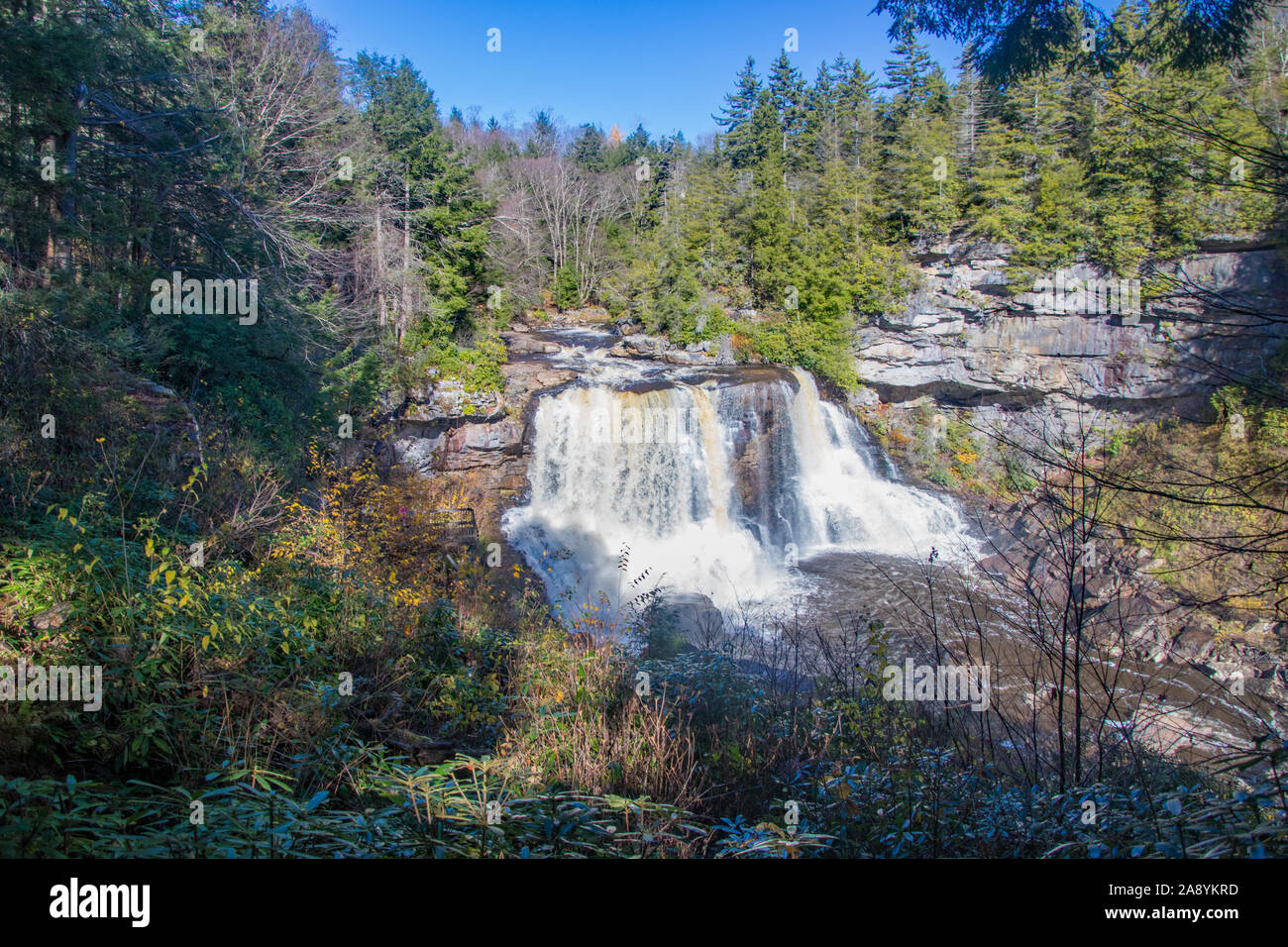 Blackwater Falls en Virginie de l'Ouest Banque D'Images