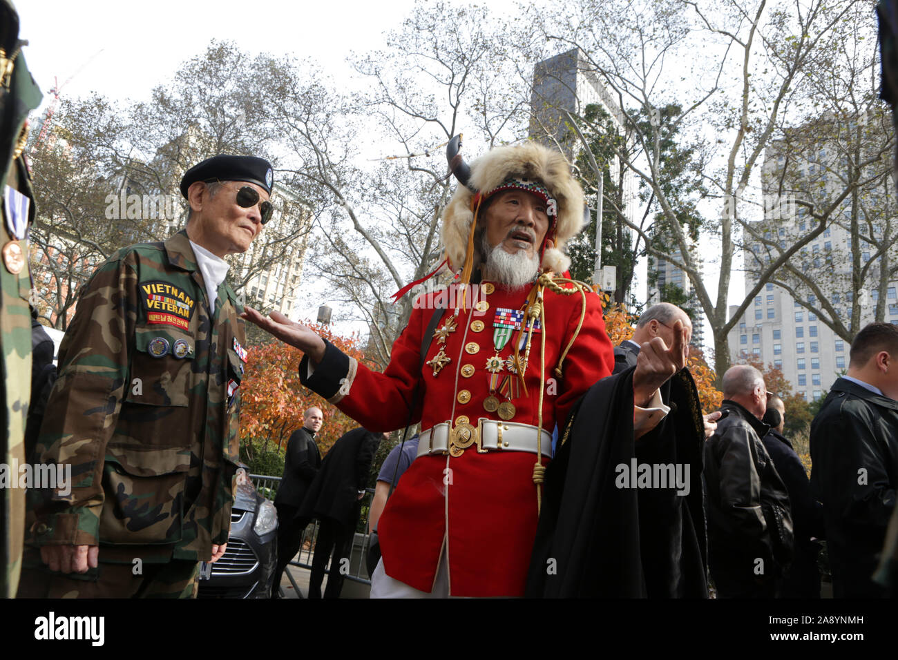 New York, New York, USA. 11Th Nov, 2019. Vietnam Veterans of America assister à la 100e de la ville de New York défilé du jour des anciens combattants de la 5ème Avenue le 11 novembre 2019 à New York. Credit : Mpi43/media/Alamy Punch Live News Banque D'Images