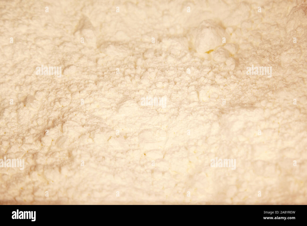 Ou bien en poudre sucre glace dans un bac Banque D'Images