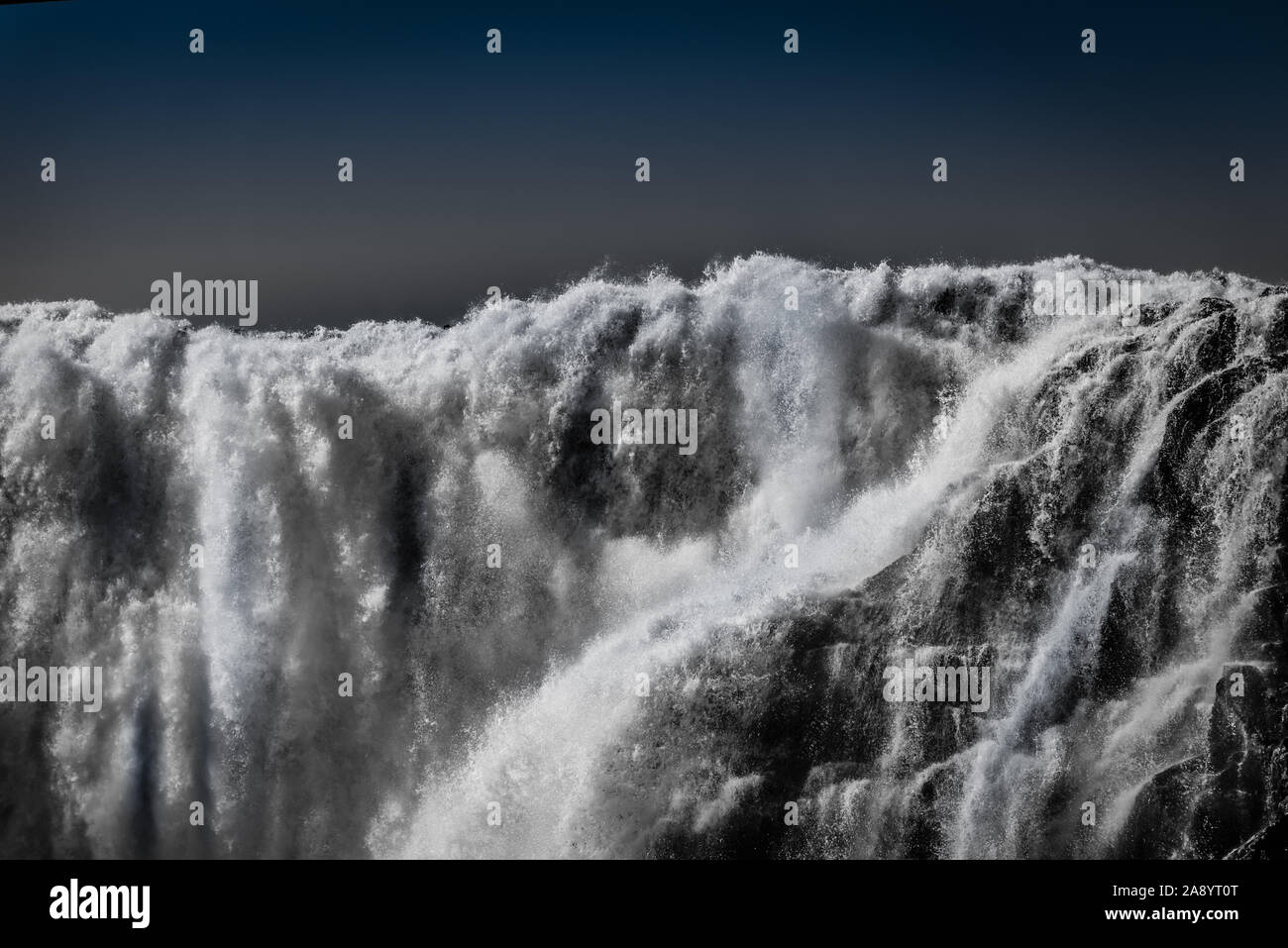 Chutes Montmorency noir et blanc Banque D'Images