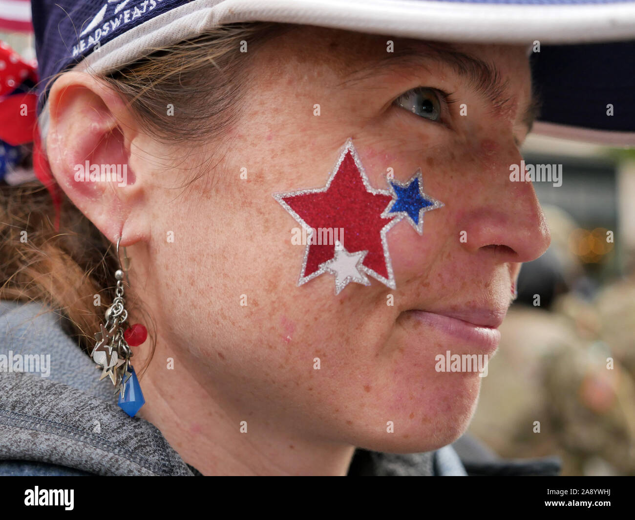 New York, New York, USA. 11Th Nov, 2019. Des milliers ont marché jusqu'à la Cinquième Avenue des anciens combattants annuel Day Parade à New York se souvenir de ceux qui ont servi et ces hommes et femmes en ce moment dans le service. Credit : Milo Hess/ZUMA/Alamy Fil Live News Banque D'Images