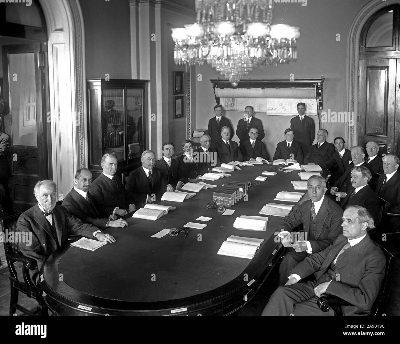 Chambre des représentants des États-Unis Comité Crédits ca au début des années 1900. Banque D'Images