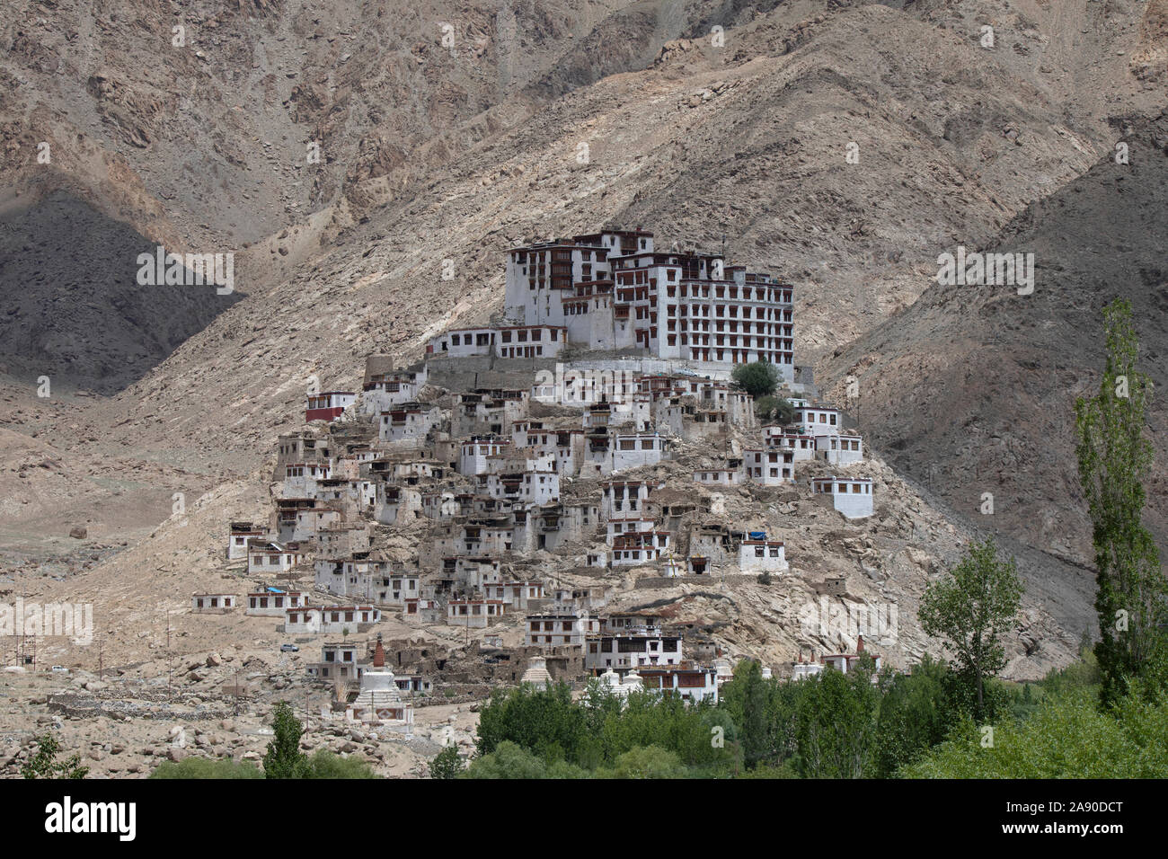 Le monastère de Chemrey ou Chemrey Gompa est un monastère bouddhiste de 1664, situé dans le district de Leh au Ladakh, en Inde Banque D'Images