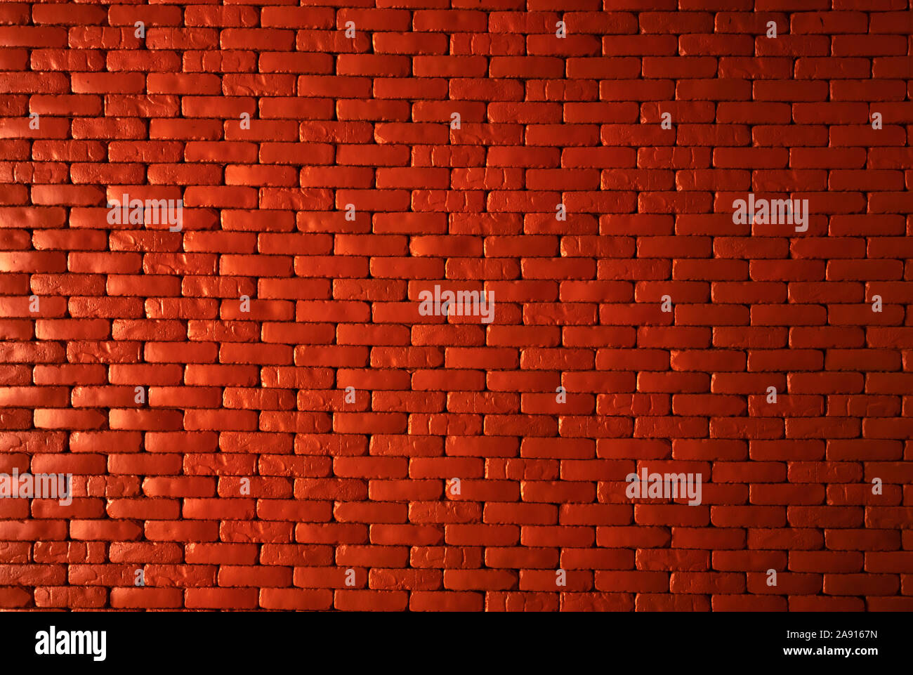 Mur de brique Orange texture background. Pour maçonnerie accueil architecture intérieur. Loft design de la maison. Mur de brique rouge vintage. Travaux de maçonnerie. Banque D'Images