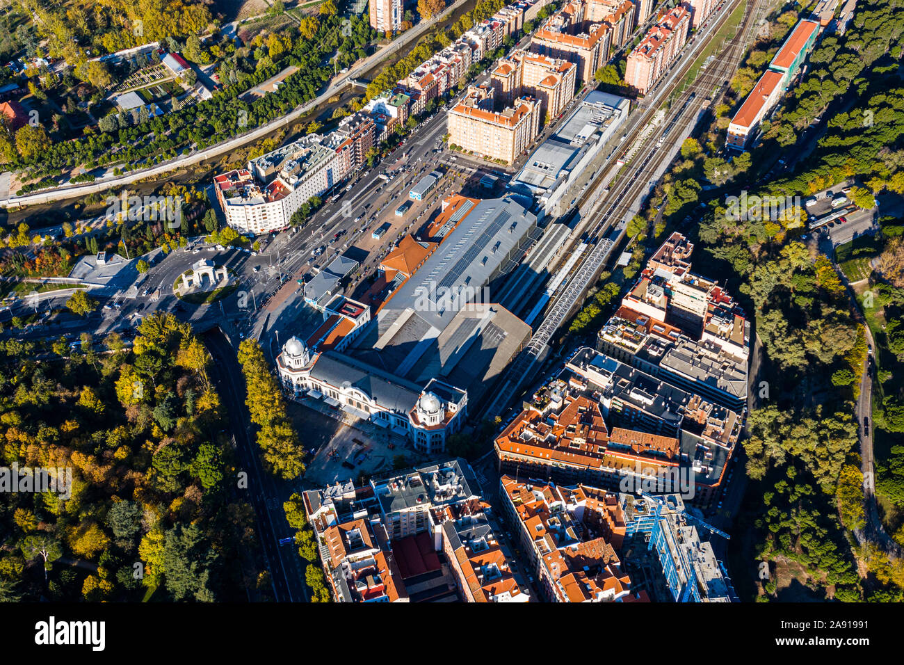 Príncipe Pío, Gare, Madrid, Espagne Banque D'Images