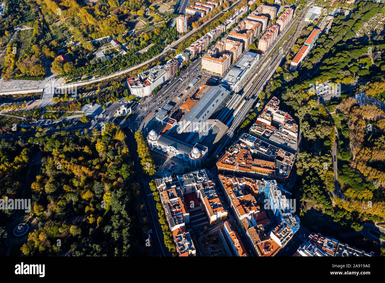 Príncipe Pío, Gare, Madrid, Espagne Banque D'Images