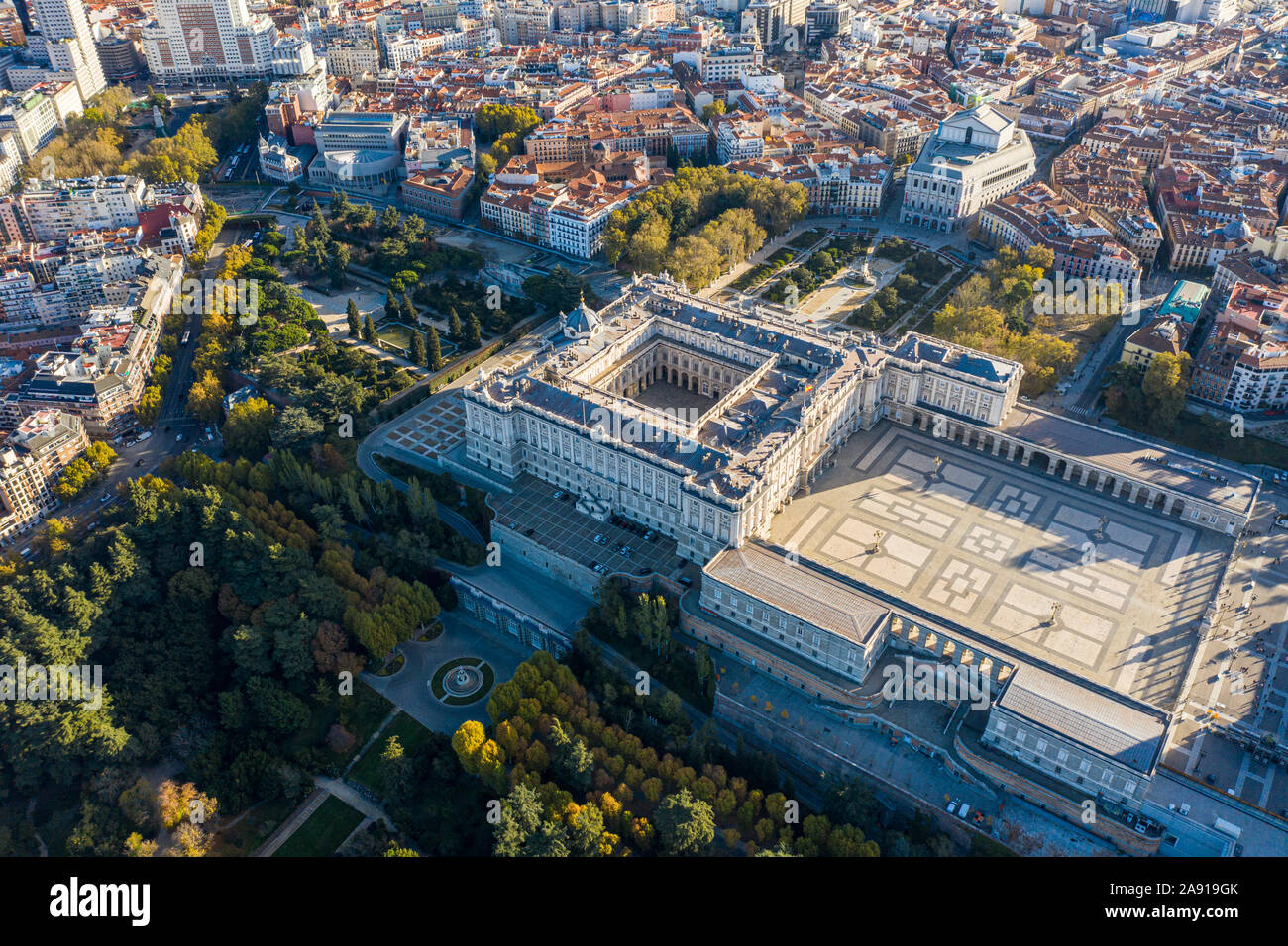 Palais Royal de Madrid, Palacio Real de Madrid, Madrid, Espagne Banque D'Images