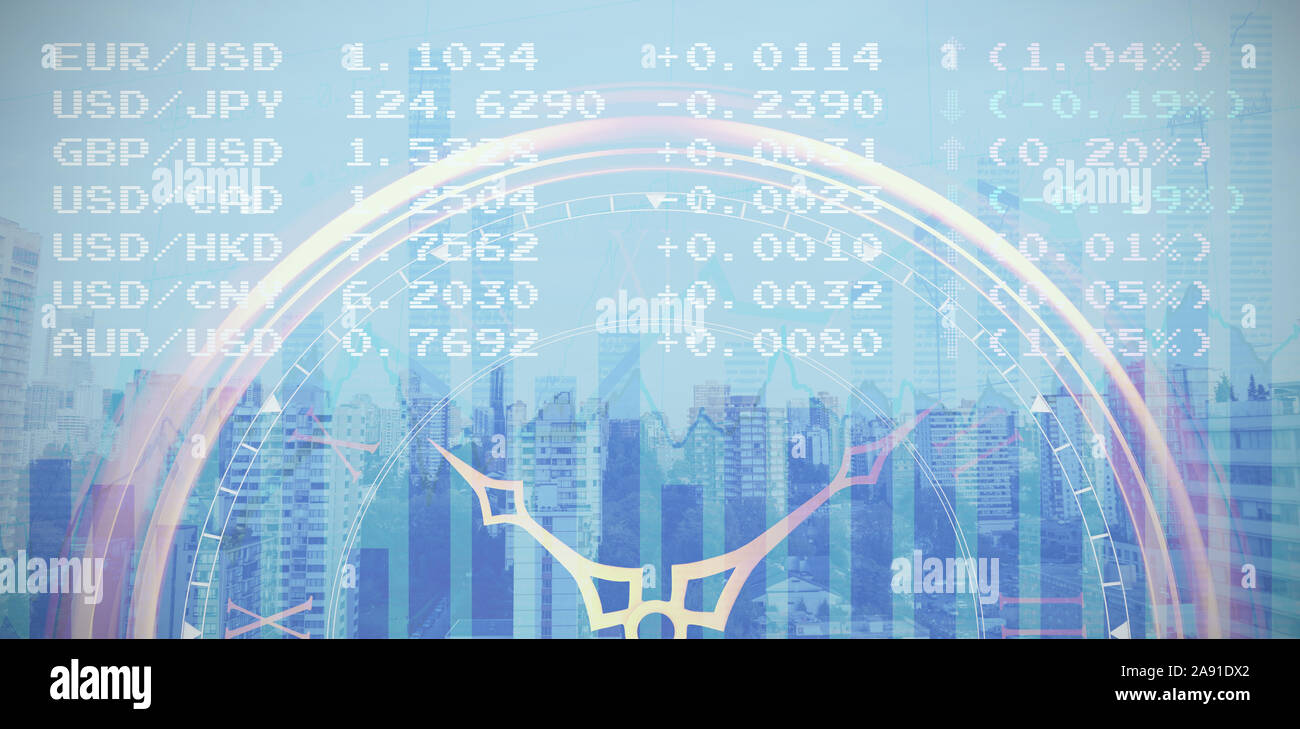 Image composite de l'image recadrée de contour doré réveil Banque D'Images