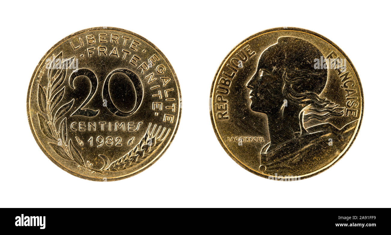 Pieces De 20 Centimes De Francs Rares Coin french 20 centimes Banque de photographies et d'images à haute  résolution - Alamy