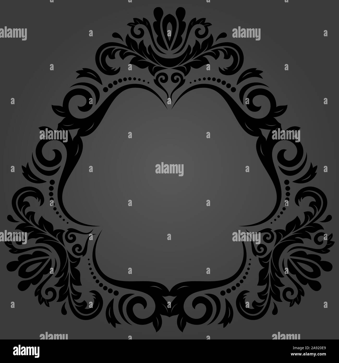 Dans un style classique élégant ornement Banque D'Images