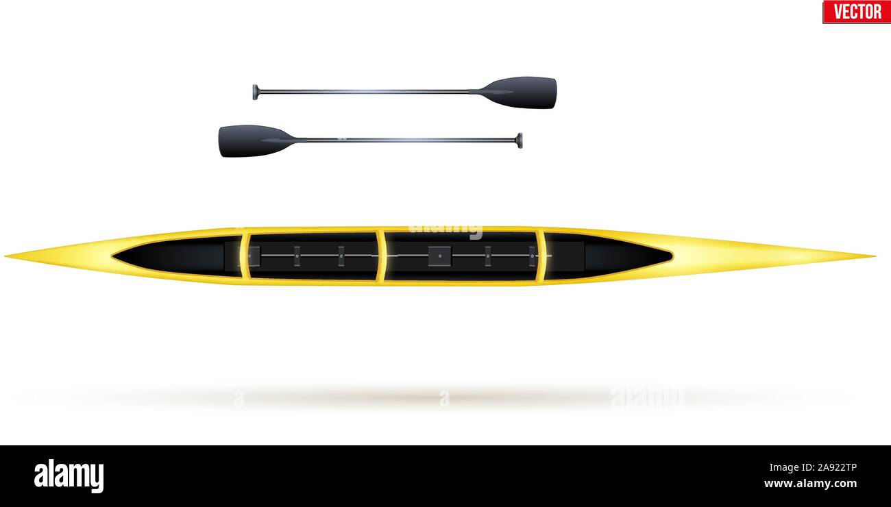 Seul Sprint Canoe Illustration de Vecteur