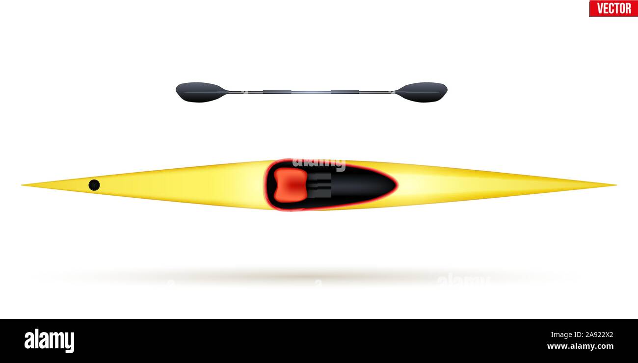 Kayak simple Sprint Illustration de Vecteur