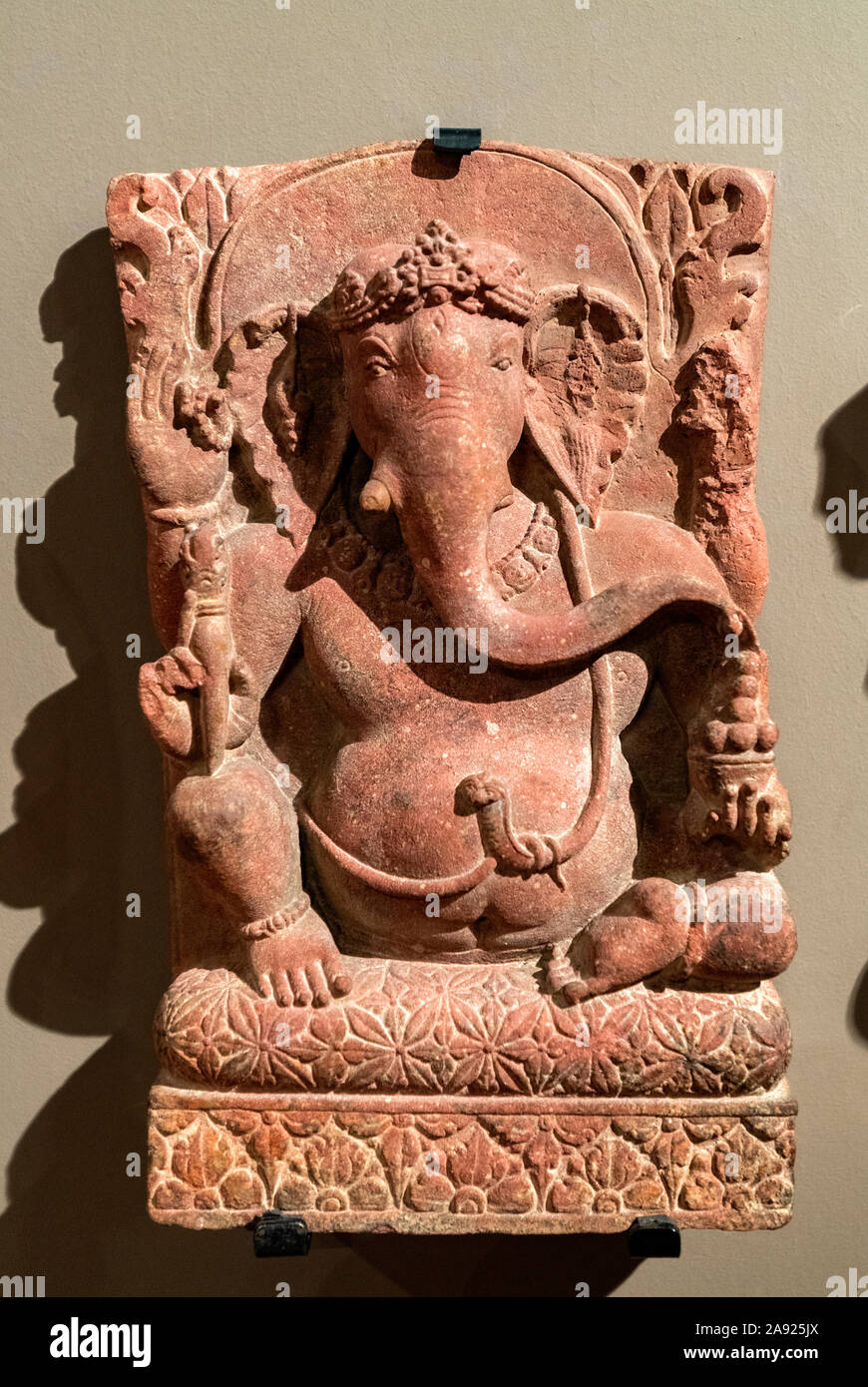 Italie Piémont Turin - Mazzonis Palace - Mao ( Musée Museo d'Arte Orientale ) - Musée d'art oriental - Ganesha - dieu indien de la sagesse, la suppression d'obstacles . L'Inde du nord - 7ème - 8 ème centtury A.D. Banque D'Images