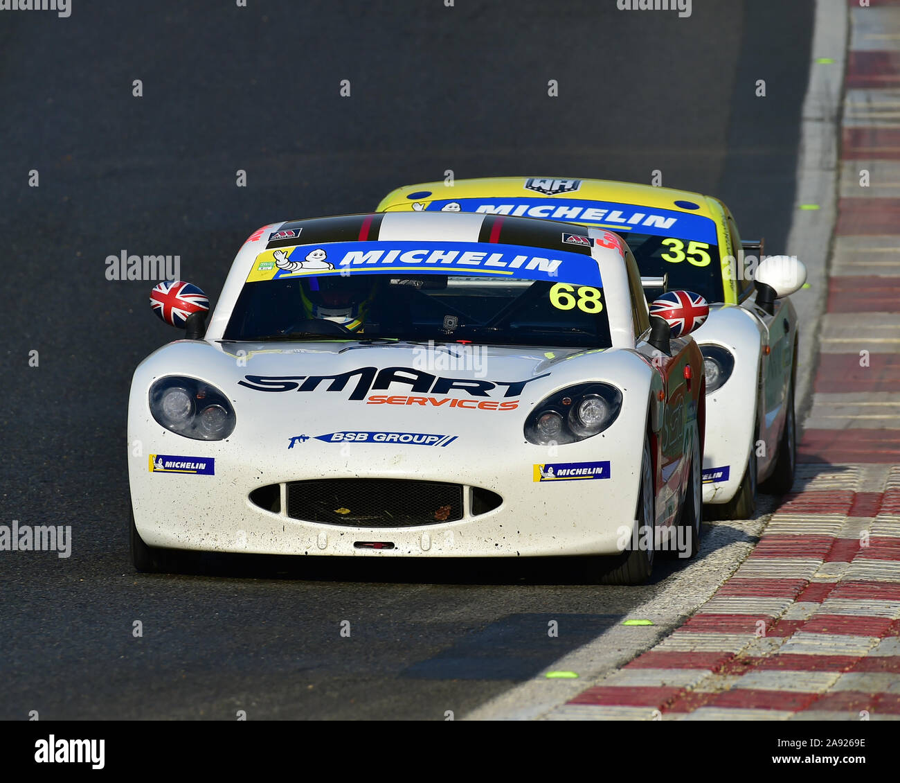 Daniel Gale, Ginetta G40 Ginetta Junior, Championnat d'hiver Junior, BARC, dans la nuit réunion de courses, Brands Hatch, novembre 2019, circuit, c Banque D'Images