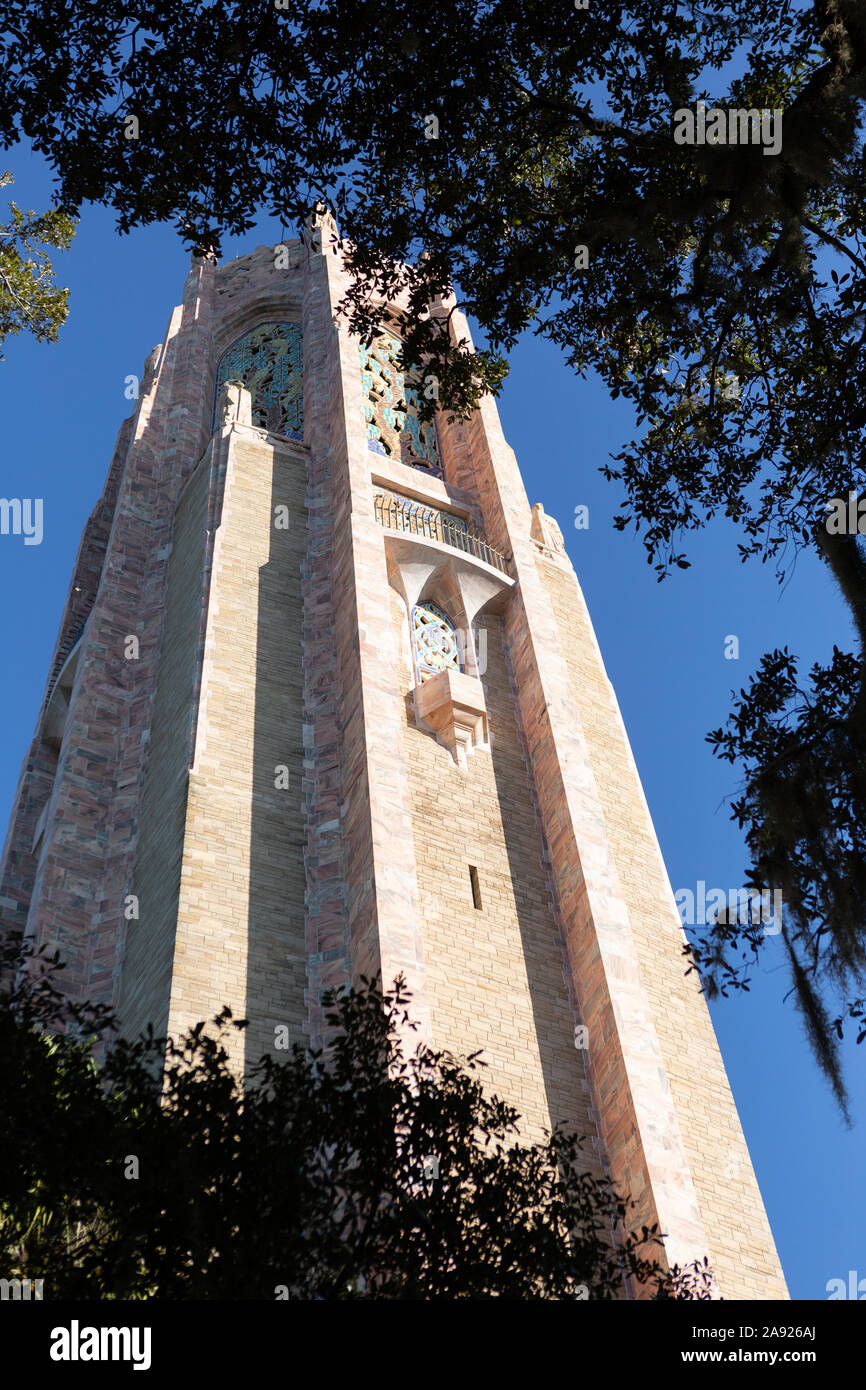 Tour de chant au Jardins De La Tour Bok, Lake Wales, Florida Banque D'Images