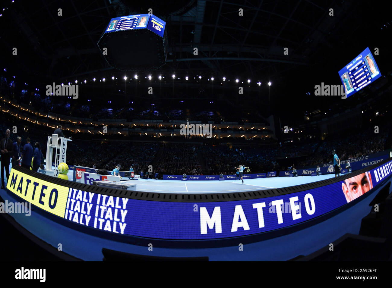 Roma, Italie. 12 Nov, 2019. matteo berettini, ita, lors des finales ATP Nitto - des célibataires - Roger Federer Vs Matteo Berrettin - Internationaux de Tennis - Crédit : LPS/Roberto Zanettin/Alamy Live News Banque D'Images