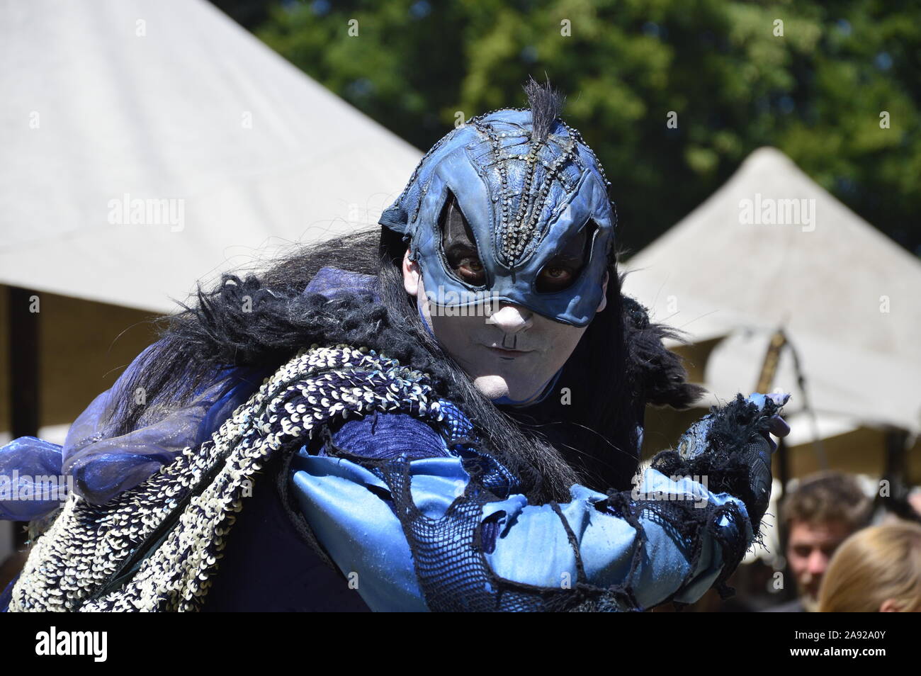 Une artiste à une performance (en 2018) Le Spectaculum d Rinteln Banque D'Images